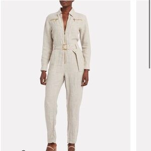 WeWoreWhat Linen Utility Jumpsuit